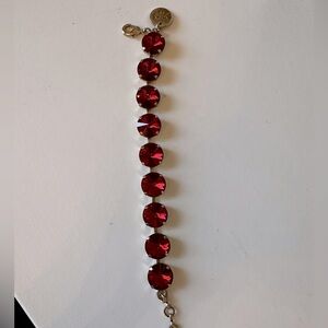 Rebekah Price Red Rivoli Crystal Bracelet